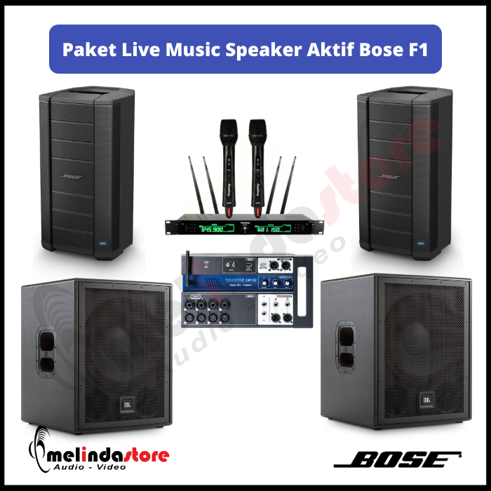 Paket Live Music Speaker Aktif Bose F1 - Sub Bose
